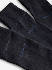 GANT Black Soft Cotton Socks 3 Pack - Image 2 of 4