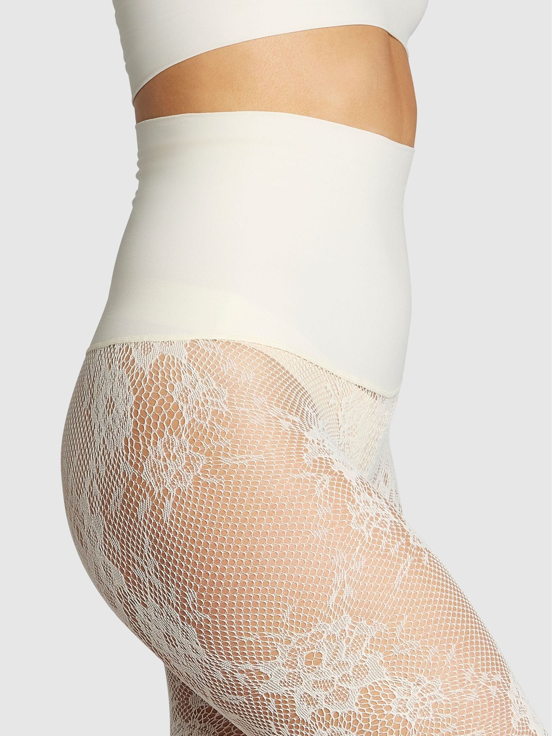 Buy Heist White Lace Floral Patterned Bridal Tights from Next Canada