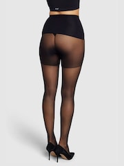 Heist Black The Fifteen Contour Sheer Tights - Image 3 of 4