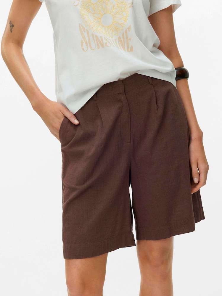 VERO MODA Brown Bermuda Shorts - Image 1 of 5 VERO MODA Brown Bermuda Shorts - Image 1 of 5