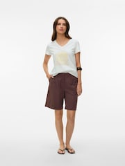 VERO MODA Brown Bermuda Shorts - Image 3 of 5