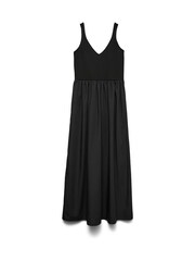 VERO MODA Black Sleeveless Jersey and Woven Maxi Dress - Image 5 of 5