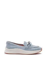 Moda in Pelle Blue Sorrento Leather Hybrid Shoes With Snaffle Trim - Image 1 of 4