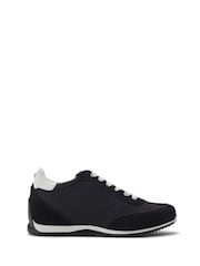 Moda in Pelle Black Akalia Slim Sole Hidden Wedge Trainers - Image 1 of 4
