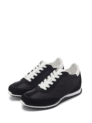 Moda in Pelle Black Akalia Slim Sole Hidden Wedge Trainers - Image 2 of 4