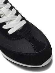 Moda in Pelle Black Akalia Slim Sole Hidden Wedge Trainers - Image 4 of 4