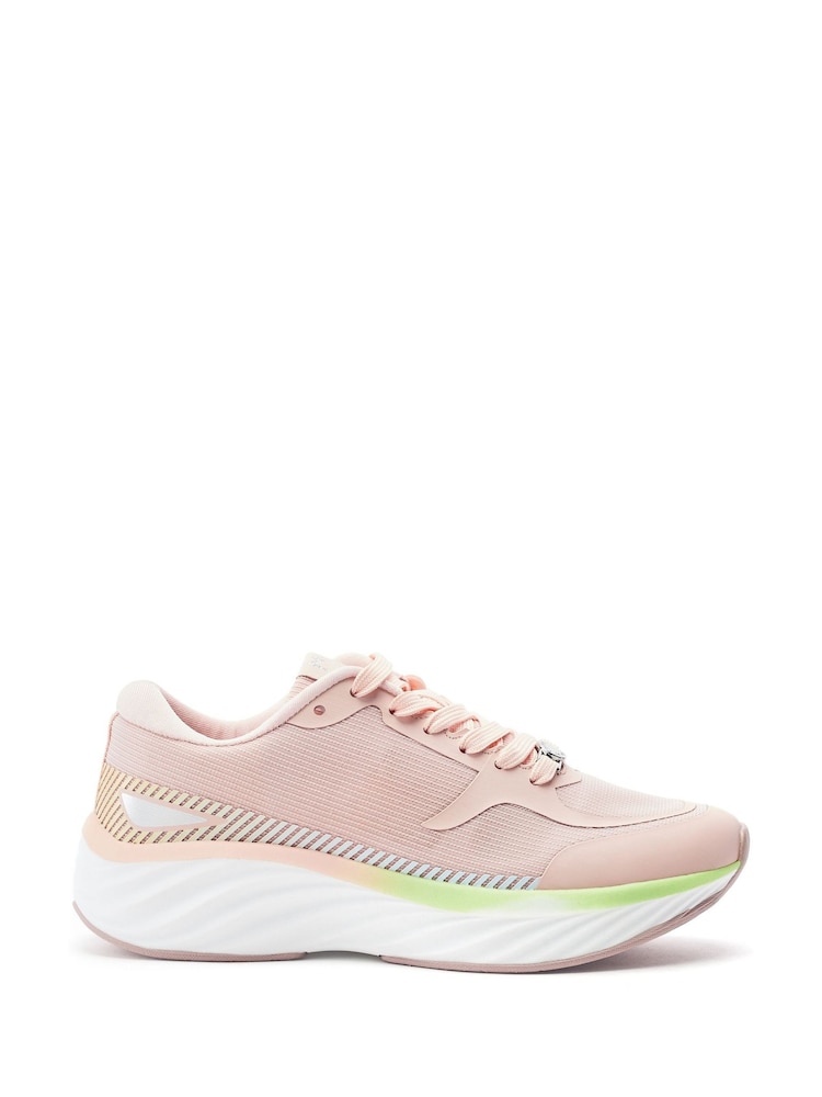 Moda in Pelle Pink Damara Textured Outsole Trainers - Image 1 of 4