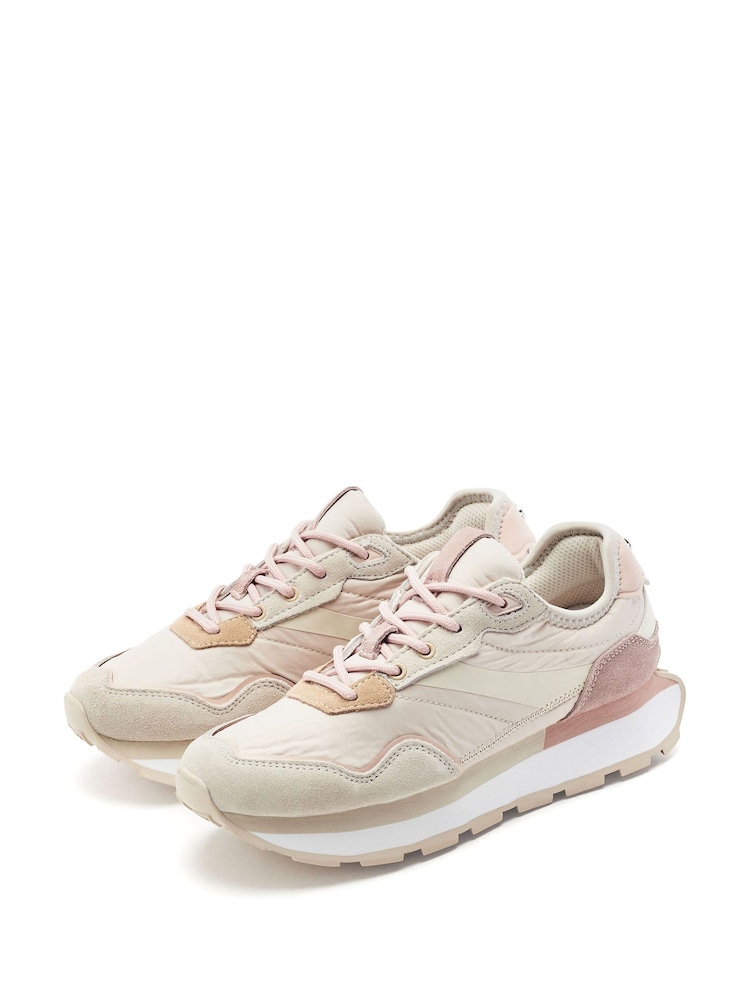 Moda in Pelle White Dorea Lace Up Trainers - Image 2 of 4