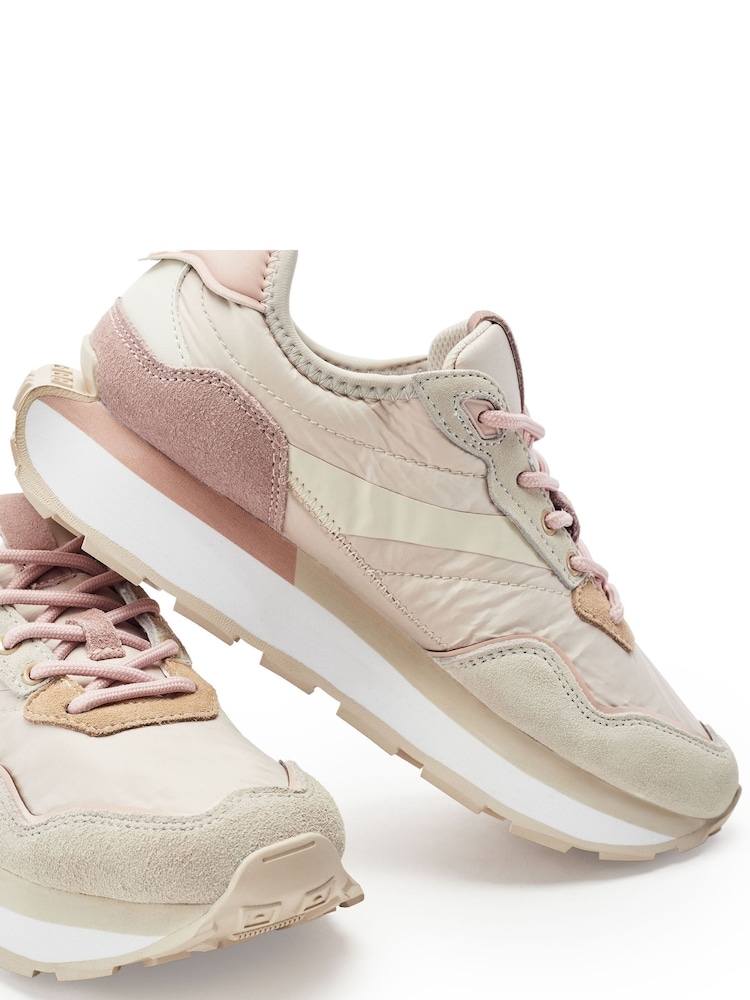 Moda in Pelle White Dorea Lace Up Trainers - Image 4 of 4