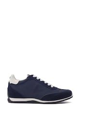 Moda in Pelle Blue Akalia Slim Sole Hidden Wedge Trainers - Image 1 of 4