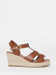 Simply Be Woven Front Espadrille Wedge Sandals - Imagen 2 de 4
