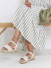 Natural - Simply Be Flatform Barely There Espadrille Sandals - Imagen 1 de 4