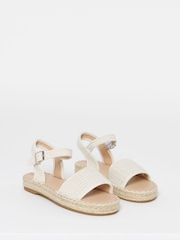 Natural - Simply Be Flatform Barely There Espadrille Sandals - Imagen 2 de 4