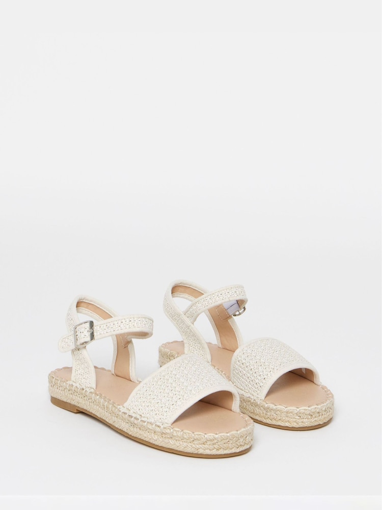 Natural - Simply Be Flatform Barely There Espadrille Sandals - Imagen 2 de 4