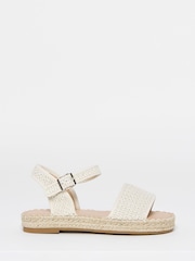 Natural - Simply Be Flatform Barely There Espadrille Sandals - Imagen 3 de 4