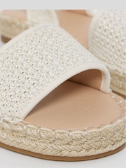 Natural - Simply Be Flatform Barely There Espadrille Sandals - Imagen 4 de 4