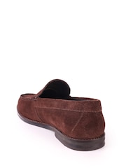 Off The Hook Brown Ronan Suede Apron Loafers - Image 3 of 6