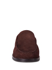 Off The Hook Brown Ronan Suede Apron Loafers - Image 4 of 6