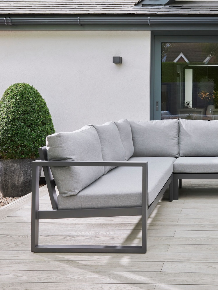 Life Outdoor Living Lava Mist Grey Orleans Garden Corner Set - Image 2 of 5