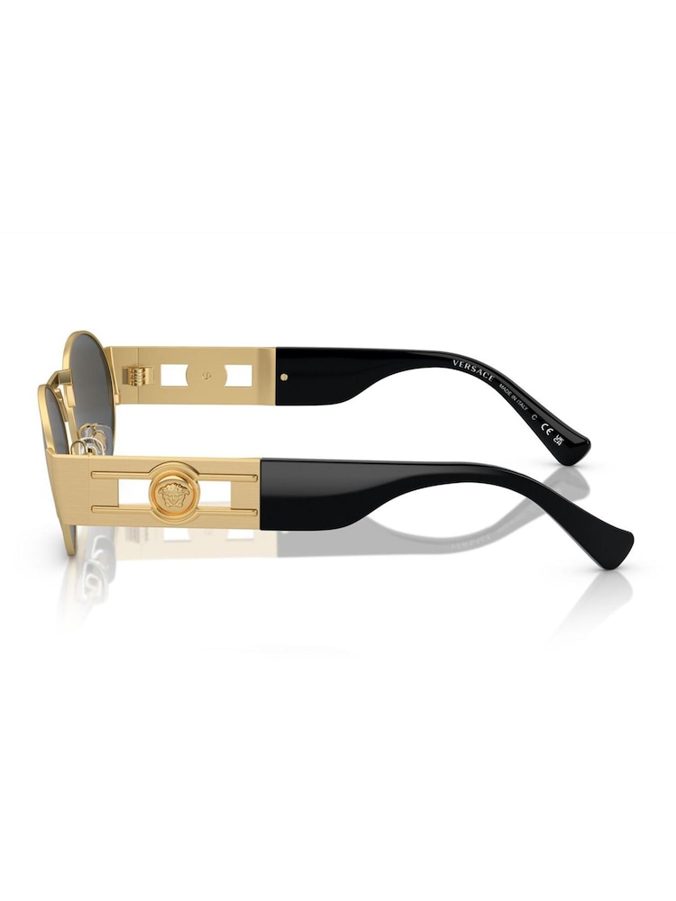 Versace Gold Versace 0Ve2264 Oval Sunglasses - Image 2 of 5