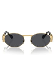 Versace Gold Versace 0Ve2264 Oval Sunglasses - Image 3 of 5