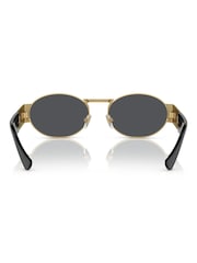 Versace Gold Versace 0Ve2264 Oval Sunglasses - Image 5 of 5