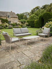 Norfolk Collection Light Grey Jamaica Garden Lounge Set with Low Coffee Table - Image 1 of 6