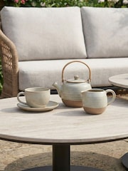 Norfolk Collection Dune Beige Cream Peakdale Open Weave Sofa Garden Set - Image 2 of 5