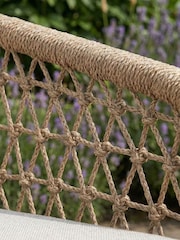 Norfolk Collection Dune Beige Cream Peakdale Open Weave Sofa Garden Set - Image 4 of 5