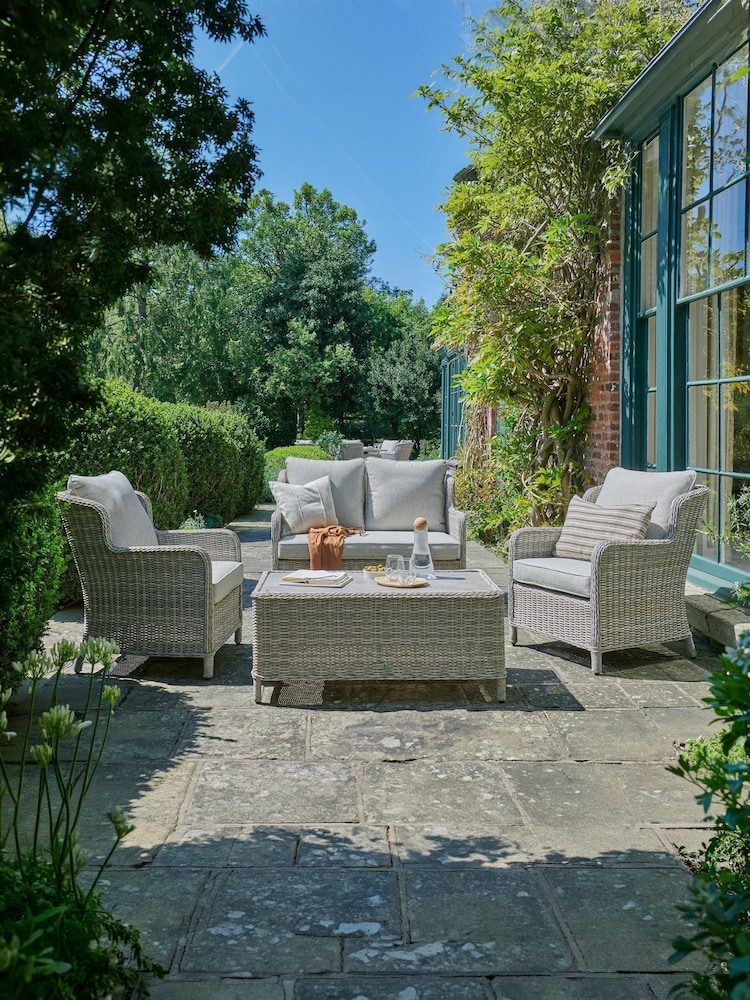 Norfolk Collection Beige Cream Vienna Garden Lounge Set - Image 1 of 5 Norfolk Collection Beige Cream Vienna Garden Lounge Set - Image 1 of 5