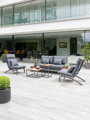 Life Outdoor Living Lava Grey Soho Garden Lounge Set with Felix Chairs - Image 1 of 3