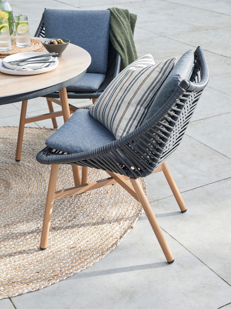 Norfolk Collection Stone Grey Keswick 4 Seat Garden Dining Set - Image 2 of 5