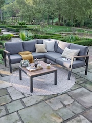 Norfolk Collection Anthracite Grey Easton Mini Garden Corner Set - Image 1 of 5