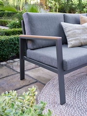 Norfolk Collection Anthracite Grey Easton Mini Garden Corner Set - Image 5 of 5