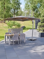 Life Outdoor Living Beige Cream Jasmyn 3m Garden Parasol with Granite Base - Image 2 of 4