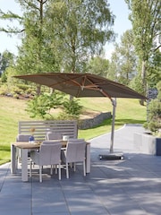 Life Outdoor Living Beige Cream Jasmyn 3m Garden Parasol with Granite Base - Image 4 of 4