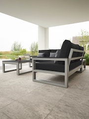 Life Outdoor Living Lava Graphite Grey Mallorca Garden Corner Set - Image 2 of 5