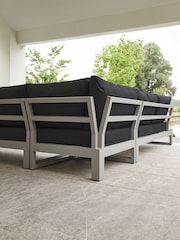 Life Outdoor Living Lava Graphite Grey Mallorca Garden Corner Set - Image 3 of 5