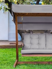 Norfolk Collection Anthracite Grey Brestwick 3 Seater Garden Swing Set - Image 2 of 2