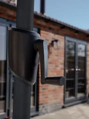 Royce Carbon Anthracite Grey Premium 2.5m Square Garden Parasol with LEDs - Image 3 of 6