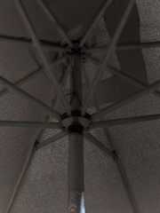 Royce Carbon Anthracite Grey Premium 2.5m Square Garden Parasol with LEDs - Image 4 of 6