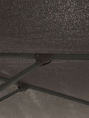 Royce Carbon Anthracite Grey Premium 2.5m Square Garden Parasol with LEDs - Image 6 of 6