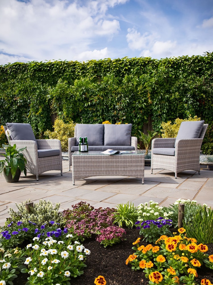 Norfolk Collection Dark Grey Weybourne Garden Sofa Set - Image 1 of 4 Norfolk Collection Dark Grey Weybourne Garden Sofa Set - Image 1 of 4