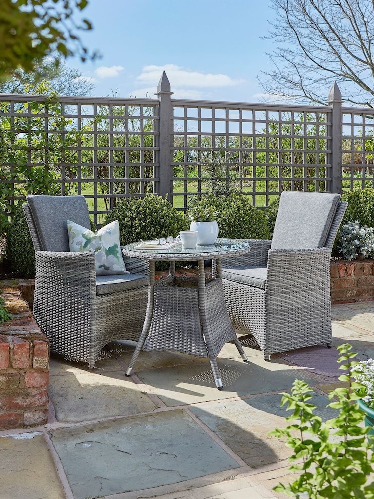 Norfolk Collection Beige Cream Burnham Garden Bistro Set - Image 1 of 5 Norfolk Collection Beige Cream Burnham Garden Bistro Set - Image 1 of 5