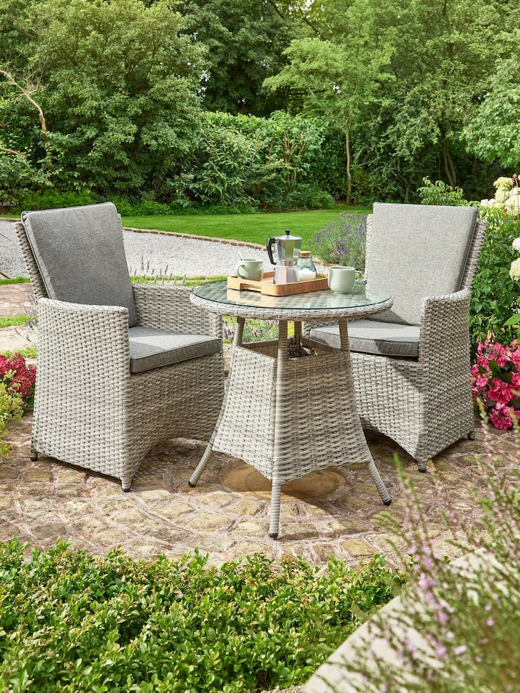 Norfolk Collection Beige Cream Burnham Garden Bistro Set - Image 5 of 5 Norfolk Collection Beige Cream Burnham Garden Bistro Set - Image 5 of 5