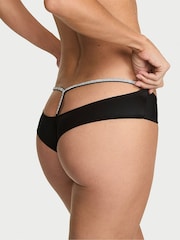 Victoria's Secret Black Cheeky Shine Script Knickers - Image 3 of 3