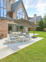 Royce Carbon Anthracite Grey Ambassador 3m Garden Cantilever with LEDs - Image 1 of 4