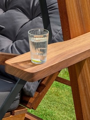 Norfolk Collection Anthracite Grey St Andrews 3 Seater Garden Swing Set - Image 4 of 6