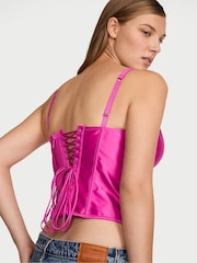 Victoria's Secret Pink Fire Push Up Satin Corset Top - Image 2 of 2