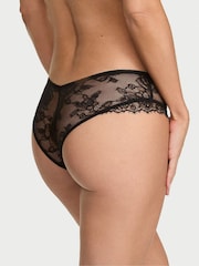 Victoria's Secret Black Cheeky Lace Overlay Knickers - Image 2 of 2